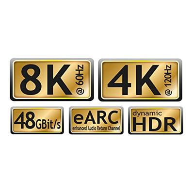 Maxtrack C 221-1,5HNL HDMI-kabel HDMI Aansluitkabel HDMI-A-stekker, HDMI-A-stekker 1.50 m Zwart 8K UHD