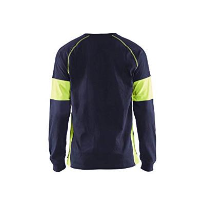 Blåkläder T-Shirt lange mouw 35201030 | Marine/High-Vis Geel | Maat XS - 7330509697504 Blåkläder T-Shirt lange mouw 35201030 | Marine/High-Vis Geel | Maat XS - 7330509697504