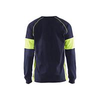 Blåkläder T-Shirt lange mouw 35201030 | Marine/High-Vis Geel | Maat XS - 7330509697504 - thumbnail