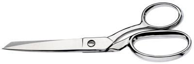 Westcott stofschaar Clauss, ft 21 cm, RVS, voor lichte stof, blister van 1 stuk