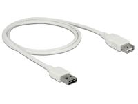 Delock 85199 Verlengkabel EASY-USB 2.0 Type-A male > USB 2.0 Type-A female wit 1 m - thumbnail