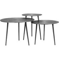 LABEL51 Salontafel 'Nobby' Set van 3 stuks, kleur Grijs - thumbnail