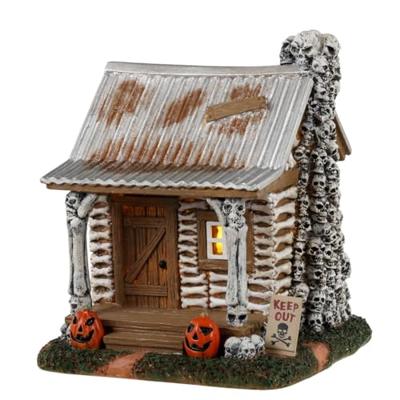 Lemax skeleton cottage verlicht tafereel Spooky Town 2023