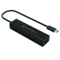 Conceptronic HUBBIES07B interface hub USB 3.2 Gen 1 (3.1 Gen 1) Type-C 5000 Mbit/s Zwart - thumbnail