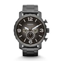 Horlogeband Fossil JR1437 / 25xxxx Roestvrij staal (RVS) Antracietgrijs 24mm - thumbnail