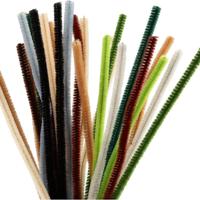 Creativ Company Chenille, l: 30 cm, dikte 6 mm, naturel, 25 stuk/ 1 doos - thumbnail