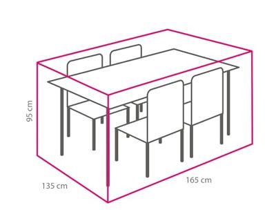 Outdoor Covers Tuinset Beschermhoes 165x135x95cm