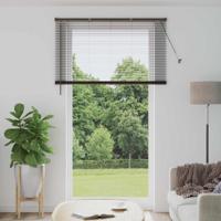 VidaXL Venetiaanse blind donkerbruin met patroon 213 x 130 cm pvc - thumbnail