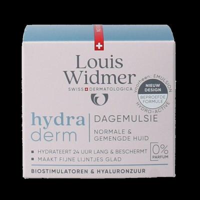 Louis Widmer Hydraderm Dagemulsie Zonder Parfum 50ml