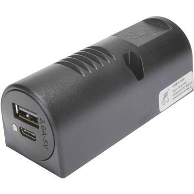 ProCar 67343501 Opbouw-Power USB-C®/A dubbel stopcontact 12 of 24 V=