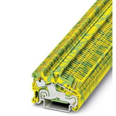 Phoenix Contact 3214479 Aardklem 3-etages 3.5 mm Snelaansluiting Groen, Geel 50 stuk(s)