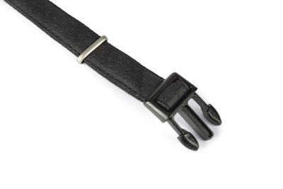 Macleather Halsband Zwart 45-70x2,5cm