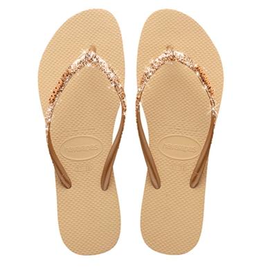 Havaianas - Slim Glitter II | Sand Golde Rubber Dames
