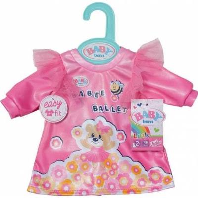 Baby Born Jurk met Bloemen en Beertje Roze