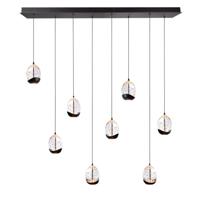 Highlight HanglampClear Egg zwart 8-lichts recht - H5459.20 - thumbnail