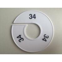 Maatring 11 cm wit/zwart 34 - thumbnail