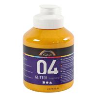 Creativ Company Acrylverf glitter voor kinderen - warm geel, 500ml - thumbnail