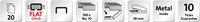 Novus Office B10 FC 020-2201 Nietmachine Zwart Nietcapaciteit: 20 vel (80 g/m²) - thumbnail