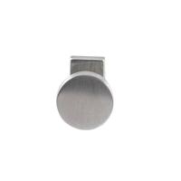 Hardbrass Knopkruk Piano op rechthoekig rozet - RVS - thumbnail