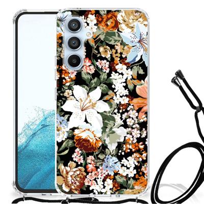 Case voor Samsung Galaxy A54 5G Dark Flowers Case voor Samsung Galaxy A54 5G Dark Flowers