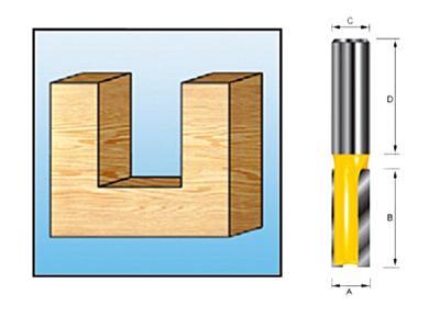 Makita D-10372 Freesbit Groeffrees S 8mm 25x20mm