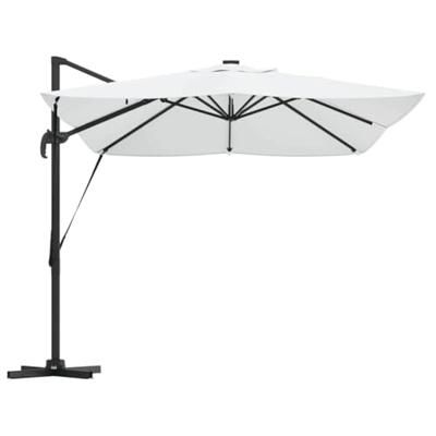 VidaXL Parasol met slot zand 352 x 251 x 265 cm polyester en aluminium