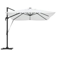 VidaXL Parasol met slot zand 352 x 251 x 265 cm polyester en aluminium - thumbnail