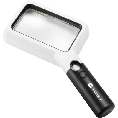 TOOLCRAFT TO-7440585 Toolcraft vierkante LED-handloep Vergrotingsfactor=20 x, 2 x Energielabel 2021 n.v.t.
