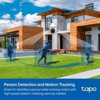 TP-Link Tapo C500 WLAN-beveiligingscamera voor buiten, 360° FHD 1080p met nachtzicht, bidirectionele audio, cloud-video-opname, werkt met Alexa - thumbnail