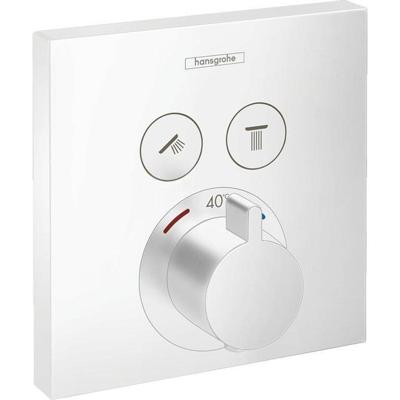 Thermostaat Afbouwdeel ShowerSelect HansGrohe Voor 2 Functies Mat Wit