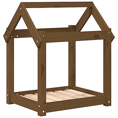 VidaXL Hondenmand 61x50x70 cm massief grenenhout honingbruin