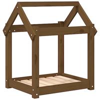 VidaXL Hondenmand 61x50x70 cm massief grenenhout honingbruin - thumbnail