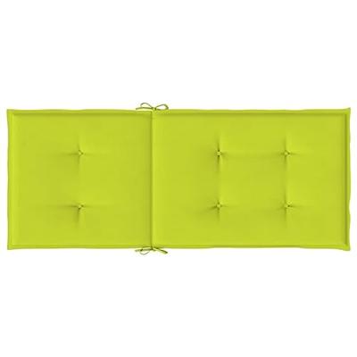 Tuinstoelkussens 6 st hoge rug 120x50x3 cm stof heldergroen