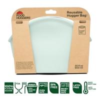 Food Huggers Herbruikbare bewaarzak - 900ml - jade solid - thumbnail