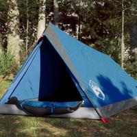 VidaXL Tent 2-persoons waterdicht blauw - thumbnail