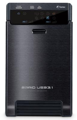 Fantec QB-X2U31R schwarz 2 x 3.5 SATA Raid HDD USB 3.1