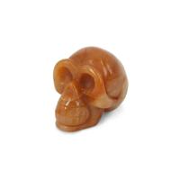 Kristallen Schedel Aventurijn Oranje - 45 mm - thumbnail