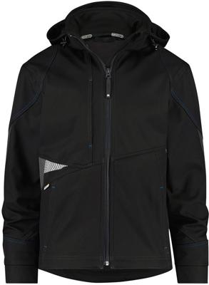 DASSY gravity softshell zwart/grijs mt xl