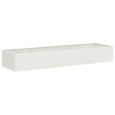 Plantenbak 280x80x40 cm staal wit