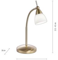 Paul Neuhaus PINO 4001-60 Bedlamp LED G9 3 W Messing (mat) - thumbnail