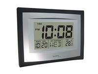 Techno Line WS 8004 Wandklok Kwarts 22 cm x 17 cm x 3.5 cm Zilver, Zwart - thumbnail