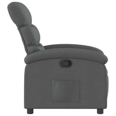 Fauteuil verstelbaar stof donkergrijs