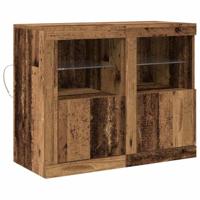 Bijzetkast 2 pcs Oud hout 41 x 37 x 67 cm Bewerkt hout - thumbnail