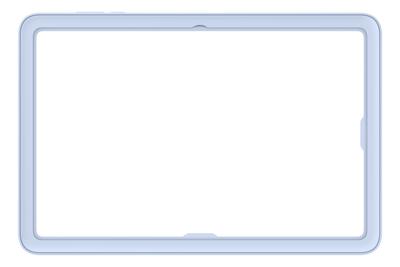 Samsung Frame Cover voor Tab S11 Ultra Tablethoesje Blauw