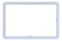 Samsung Frame Cover voor Tab S11 Ultra Tablethoesje Blauw - thumbnail