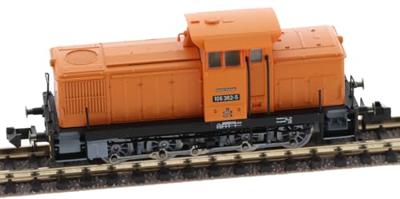 Fleischmann 7370015 N diesellocomotief 106 382-5 van de DR Fleischmann 7370015 N diesellocomotief 106 382-5 van de DR
