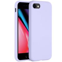Accezz Liquid Silicone voor Apple iPhone SE (2022 / 2020) / 8 / 7 Telefoonhoesje Paars - thumbnail