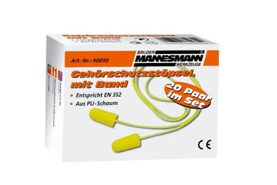 Brüder Mannesmann Oordopje met band set 20 paar (Hobby) - 40030