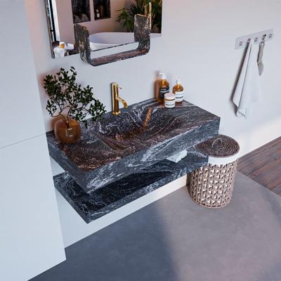 MONDIAZ ALAN-DLUX 90cm planchet Lava. Vrijhangende wastafel CLOUD midden 1 kraangat, kleur Lava. MONDIAZ ALAN-DLUX 90cm planchet Lava. Vrijhangende wastafel CLOUD midden 1 kraangat, kleur Lava.