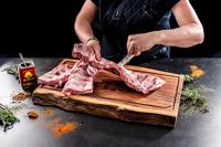 Forged Snijplank - 55 x 35 x 3.5 cm - Acacia hout FSC keurmerk - thumbnail